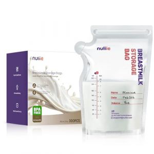 Nuliie Sachets de Conservation Lait Maternel Lot de 300, 250ml sachet conservation lait maternelle pré-stérilisés, sans BPA, double glissière de sécurité, sac congelation lait maternel (Nuliie Direct, neuf)
