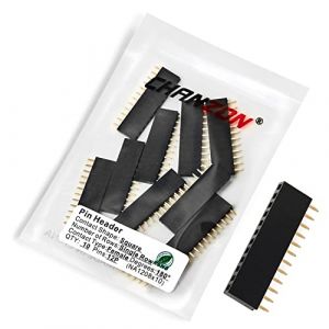 Chanzon en-tête de Broche 12 pin x 10 pièces pin d'en-têtes Femelles Droit Une Seule rangée épingles carrées Plaqué Or Pas de 2,54mm pour PCB, Arduino Gpio, connecteur, Machine, Planche à Pain (Chanzon FR, neuf)