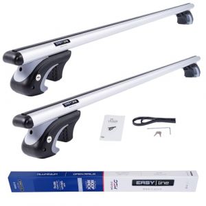 Dgh System Barres de Toit Easy Line Basic Plus 135 cm Compatible avec Citroen C4 Grand Picasso MPV 2007-2013 avec Barres longitudinales Ouvertes, verrouillable, 90 kg (DGHSystem, neuf)