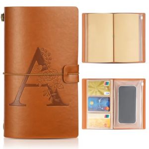 Alaoo Carnet de Note Cuir, Carnet de Voyage A6,144 pages, Journal Intime Rechargeable Vintage Agenda Croquis Dessin Cadeau pour Anniversaire Noël Fille Garçon Ami Proche, B(Brun) (Liangxian, neuf)