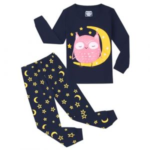 Codkkre Pyjama Fille Licorne Pyjama Enfant Coton Manches Longues Ensemble Pyjama 4 Ans (Codkkre EU, neuf)