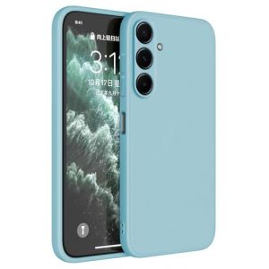 Topme Coque pour Samsung Galaxy S25 FE (6.7" inches) Etui Housse, Protecteur de Peau en Silicone TPU - Bleu Clair (topme, neuf)