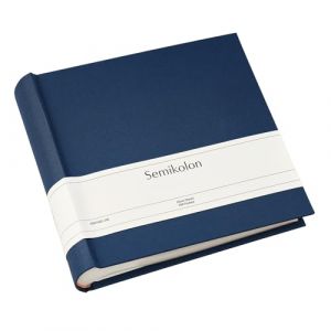 Semikolon 374268 Album photo Classic pour 200 photos 10 x 15 cm, album à insérer avec couverture en toile de livre, marine, bleu foncé (SEMIKOLON GmbH, neuf)