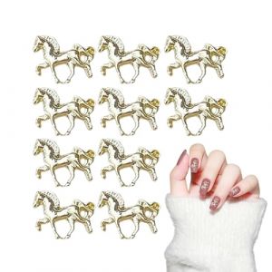 Zahoken D&eacute;corations pour Ongles Design | 10 Pi&egrave;ces Fournitures Manucure Forme Cheval - Gemmes D&eacute;coratives Scrapbooking - Pour Mariage F&ecirc;te &Eacute;v&eacute;nements Sp&eacute;ciaux Artistes Mari&eacute;es D&eacute;butants Professionnels (suncheno, neuf)