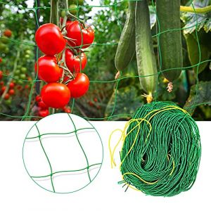 jiuzcare Filet à Plantes Grimpantes 1.8*2.7M Treillis Jardin Filet Support Plante Grimpante Filet PotagerTreillis Jardin Filet avec Grande Mailles Filet à Ramer pour Récolte Concombres, Tomate [Vert] (MASTER KUDO, neuf)