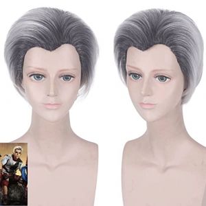 Perruque pour carnaval, vie nocturne, fête, déguisement, descendants, 2Carlos Carlos, cosplay, dégradé de couleur, perruque pour homme, cheveux courts (good stuff A, neuf)