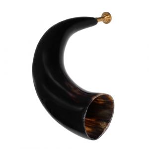 Gatuida Corne Viking Corne de B&oelig;uf Naturelle Trompette Puissante et R&eacute;sonnante pour F&ecirc;tes Pirates Halloween Cosplay Accessoire Rustique pour Animations Ext&eacute;rieures (Brandon Zou, neuf)