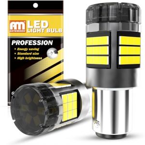 ANTEMOON P21/5W 1157 BAY15D Ampoules LED Canbus Sans Erreur Super Lumineuses 5000LM 12V 24V 6000K Blanc 1016 2057 2357 pour Voiture Feu de Recul Stationnement Arri&egrave;re Freinage Clignotant, 2 Pi&egrave;ces (Antemoon, neuf)
