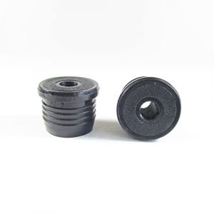 ajile Embout Insert Plastique Rond Noir pour Tube de diam. Exterieur 32 mm épaisseur 1,6 à 2,0 mm Fileté Taraudé Diam. 10 mm (M10) - Sachet de 4 pièces (ajile - Fabricant Français de Quincaillerie, neuf)