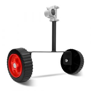 Candeon Roue De Support De Coupe-Bordure, Réglable Roues De Support Pour Tondeuse à Gazon,Roues Auxiliaires Pour Coupe-Herbe à Tube De 28 mm, Coupe-Herbe, Débroussailleuse électrique (Candeon, neuf)