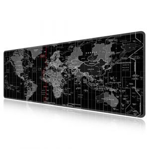 LL-COEUR Carte du Monde XXL Tapis de Souris Gaming Lavable 1400x500x3mm Grand Sous Main Bureau Clavier Multifonction Mouse Pad pour Jeux, Ordinateur et Bureau XXXL (LL-COEUR, neuf)