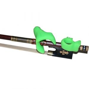 BBTISG Correcteur de Prise en Main pour Archet de Violon pour Toutes les Tailles Silicone Support D'archet de Violon Accessoire de Prise en Main pour Archet (Vert) (bubblesbeer, neuf)