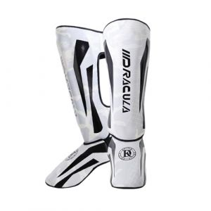 ProtèGe Tibias De Boxe,Protege Tibia Boxe Thai,ProtèGe-Tibias De Sports De Combat,Doublure,Cuir,Absorbant Les Chocs,Confort Et LéGèReté,RéGlable,Kickboxing,EntraîNement,Boxe Et Arts Martiaux (ForceRoute, neuf)