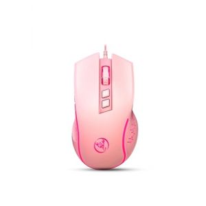 HXSJ X100 Souris de Jeu,Souris Filaire Ergonomique avec R&eacute;tro&eacute;clairage LED Color&eacute;,7 Boutons,Capteur Optique de Jeu,Jusqu'&agrave; 3600 DPI,L&eacute;ger,pour PC,Ordinateur Portable,Mac,PS4 - Rose (FUDAKIN, neuf)