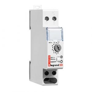 Minuterie modulaire multifonctions 230V~ 50Hz et 60Hz - sortie 16A 250V~ - 1 module (Marketexpress, neuf)