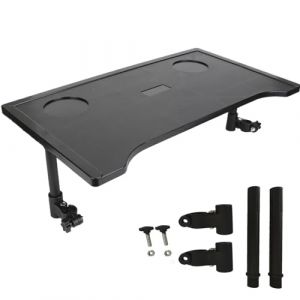 Table de plateau en fauteuil roulant avec porte-gobelet, plateau à relief en fauteuil roulant amovible, accessoires médicaux de bureau en fauteuil roulant portable pour manger la lecture au repos (Bimmmm, neuf)