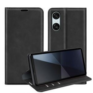 leleyo Coque pour Sony Xperia 10VI, Étui Portefeuille avec Rabat Magnétique, Cover en Cuir PU avec Support pour Sony Xperia 10 VI 6,1" 2024, Noir (Leleyo Store, neuf)