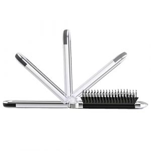 WJnflQN Peigne de voyage, brosse de voyage | Peigne pliable d&eacute;m&ecirc;lant avec miroir - Brosse &agrave; cheveux compacte portable pour salle de gym, &eacute;cole, ext&eacute;rieur, femme (jewen, neuf)