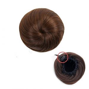 Chignon Postiche Avec Cordon De Serrage Faux Chignon De Ballet Pour Femmes Filles Dame Cheveux Synth&eacute;tiques Chignon Droit Chignon Beignet Chignon Postiche Extension De Chignon Synth&eacute;tique (1) (ydxdsp, neuf)