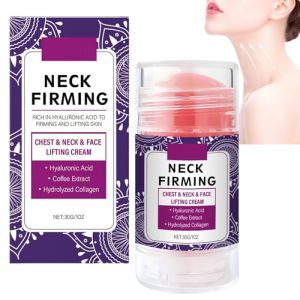 Stick raffermissant pour le cou et la poitrine au r&eacute;tinol et au collag&egrave;ne, cr&egrave;me anti-&acirc;ge raffermissante et liftante pour peau rel&acirc;ch&eacute;e aux peptides | Hydratant cou et d&eacute;collet&eacute; (1pcs) (JASUBAI88, neuf)