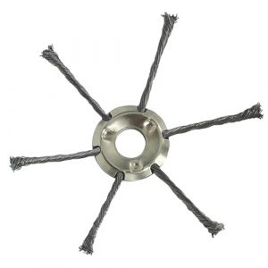 Tête de débroussailleuse – Tête de fil de désherbage | Brosse de désherbage en fil d'acier 2024 – Brosse de désherbage pour joints de pavage et trottoir (futbenat, neuf)