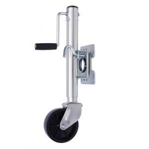 MINRS Generisch Roue jockey 540 kg - Pivotante - Pour remorque - Charge lourde - Automatique - Hauteur réglable - Solide, sûre, simple - Le compagnon idéal pour votre remorque (Linrsy, neuf)