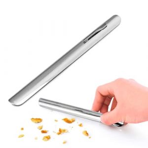 LYQNIHOB Lot de 1 pièce Ramasse-Miettes de Table Courbé pour Restaurant, extracteur de miettes de table compact, Accessoire Manuel de Débarrassage de Nappe - pour Serveurs, pour un usage quotidien (liuyangdeouzhoudianpu, neuf)