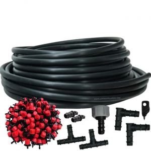 Suinga Système d'irrigation goutte à goutte pour jardin 50 mètres. Comprend un tuyau de 16 mm + 50 goutteurs + accessoires d'installation (LaTiendadelJardin-com (Ne pas expédier vers îles), neuf)