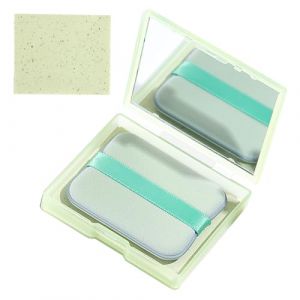 Papier Matifiant Visage, 100 Feuilles Buvard d'huile pour le Visage avec 1 Miroir et 1pc Houppette, Papier Buvard D'huile Naturelle, Absorber l'Excès d'Huile du Visage pour Homme Femme (Vert) (LangWenFengAn, neuf)