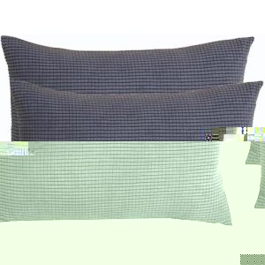 ZZDZW Housse Oreiller 50x70 Taie d'oreiller 60x60 Velours Côtelé Lot De 2 Housse De Coussin Extensible Couverture Oreiller pour Canapé Salon Chambre Decoration(Dark Grey,60cmx100cm Set of 2) (Pooneeliff, neuf)