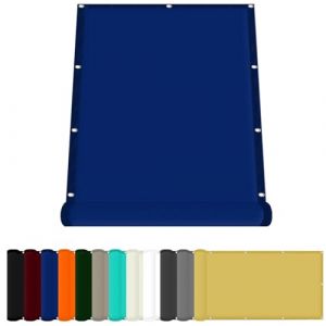 Brise Vue Balcon pour Pergola Jardin 80 x 500 cm Tissu Polyester UV Protection avec Oeillets Toiles D'Ombrages pour Extérieur Camping Et Pelouse, Bleu Foncé (LvLiangShiLiShiQuYiGeDianZiShangWuYouXianGongSi, neuf)
