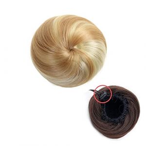 Chignon Postiche Avec Cordon De Serrage Faux Chignon De Ballet Pour Femmes Filles Dame Cheveux Synth&eacute;tiques Chignon Droit Chignon Beignet Chignon Postiche Extension De Chignon Synth&eacute;tique (6) (ydxdsp, neuf)