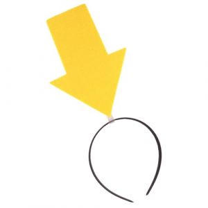 ABOOFAN Bandeau De Flèche Boppers De Flèche Jaune Cerceau De Cheveux D'halloween Article De Nouveauté Casque Costume D'halloween Bandeau Drôle Accessoires De Cabine Photo De Fête Jaune (Halleyham, neuf)
