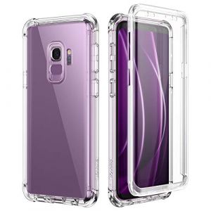 SURITCH Coque pour Samsung Galaxy S9 360 Degré Transparente Antichoc Silicone Bumper [Ultra Hybrid] Integrale Anti-Rayures Full Body Protection Etui Housse pour Samsung Galaxy S9 5,8 Pouces (Clair) (GlobalShop-Europe, neuf)