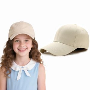 ATSNOSH Casquette de Baseball pour Enfants, Chapeau de Soleil pour Gar&ccedil;on Fille, Coton Baseball Cap, Casquette de Baseball D&eacute;contract&eacute;e, R&eacute;glable, Anti UV (FR/ES, Alpha/Lettres, Taille Unique, Beige) (TAIDUOYI, neuf)