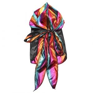 CANIGHT Écharpe Chapeau De Pirate Femme Couvre-chef Turban Chapeau Hip Hop Bonnet De Nuit En Satin Bonnet En Soie Pour Dormir Bandeau Turban Chapeaux Respirants Pour Femmes Chiffon (ZORIYOI, neuf)