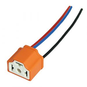 Prise Phare H4 Ampoule Voiture Prise de Phare H4 Douille Ampoule H4 Prise Phare Voiture Céramique Connecteur pour H4 Ampoules Voiture Adaptateur femelle Prise H4 HB2 9003 P43t L&P B583-2-1 (Inter-Sale24de, neuf)