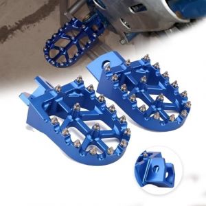 Repose-pieds CNC Moto pour YZ80 YZ125 YZ250 YZ500 YZ490 WR200 WR250 WR500 TTR90 TTR110 TR125 TTR250 XT250 Dirt Pit Bike-Bleu (Cloud Parts, neuf)