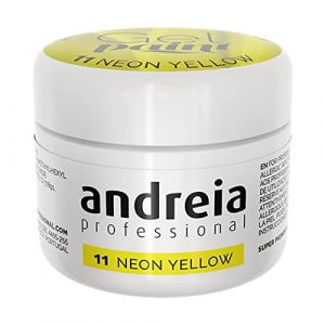 Andreia gel peinture jaune n&eacute;on 10 4 ml (Giser - Beauty Professionals, neuf)