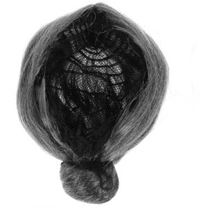 ORFOFE Perruque Dame Grise Cosplay Femme Unique R&eacute;aliste pour Costume de Mamie et Spectacle (Establish Wen, neuf)