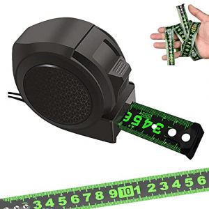 Metre Ruban 3/5/7.5/10 - Ruban &Agrave; Mesurer en Acier Fluorescent, M&egrave;tre Ruban R&eacute;tractable en Acier Inoxydable Fluorescent, Ruban &Agrave; Pr&eacute;Cision, Facile &Agrave; Lire, Ruban &Agrave; Mesurer Autobloquant (sapcetall, neuf)