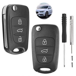 Compatible Hyundai i30 i35 i10 i20 iX20 iX35 et Kia Cee'd Soul Sportage Venga - Coque télécommande 3 Boutons Protection en Silicone pour clés de Voiture (Paquet de 2) (Alppihym, neuf)