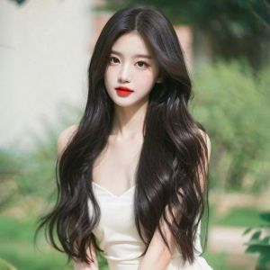 Perruque Femme Cheveux Longs Pleine Tête Perruque Simulation Naturelle Cheveux Longs Bouclés Grande Vague Perruque Ensemble Noir Brun (PEKNUX, neuf)