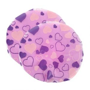 VALICLUD 2pi&egrave;ces Bonnet De Douche Imperm&eacute;able Double Couche Pour Femme Fille Bonnet S&eacute;choir Portable Avec Design C&oelig;ur D&eacute;coratif Pour Cheveux Longs Boucl&eacute;s (MOUBACK, neuf)