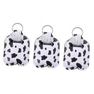OUNONA &Eacute;tui Porte-cl&eacute;s En Cuir Pour Bouteille 30 Ml X3, Housse Vache Portable, Couverture Porte-main Pratique, Usage Voyage, Randonn&eacute;e, Camping (Gustell, neuf)