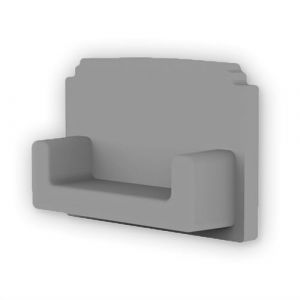 INNOVATE Profil&eacute; de carrelage LED - Capuchon de fermeture - Profil&eacute; de finition gris - 2 m - &Eacute;clairage indirect pour salle de bain et piscine (Innovate - Votre sp&eacute;cialiste LED personnel, neuf)