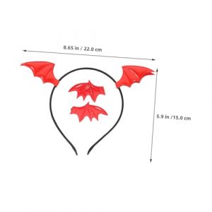 Healifty 3ensemble Chauve Souris Coiffe Bandeau avec Pinces pour Halloween Cosplay Serre-t&ecirc;te Oreilles Animaux Accessoire de D&eacute;guisement (Madonna Tied, neuf)