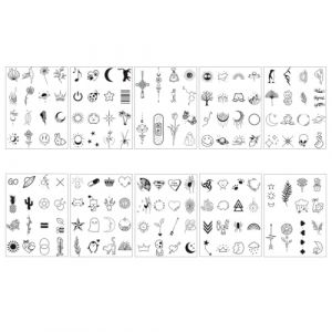 10 Feuilles Tatouage Ephemere, Tatouage Temporaire, Faux Tatouage Autocollants, Faux Tatouage Imperméable, Tatouage Ephemere Femme pour Adultes et Homme (ZHONGQIAN DE DIAN, neuf)