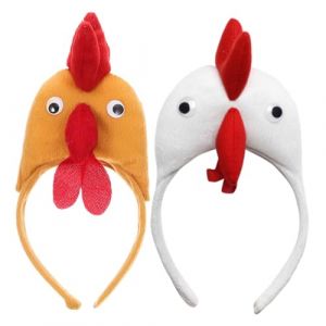 VICASKY 1paire Bandeau Tête De Poule Édition Accessoires De Déguisement Amusants Pour Fêtes Et Cosplay Pour Événements Festifs Et Mascarades (Micanties, neuf)