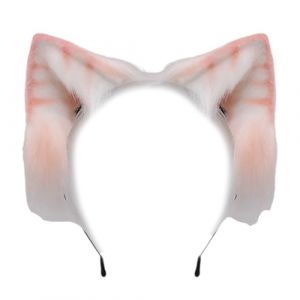 Oxxggkao Serre-t&ecirc;te en peluche avec oreilles de chat pour costume d'Halloween, festivals, jeux de r&ocirc;le, queue d'anime, accessoire de f&ecirc;te costum&eacute;e, accessoire de festival avec oreilles d'animaux (2000t, neuf)